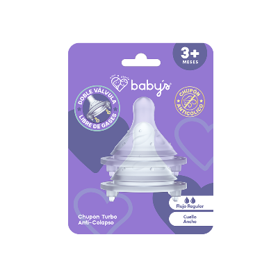 Tetina Babys Turbo Cuello Ancho 3+