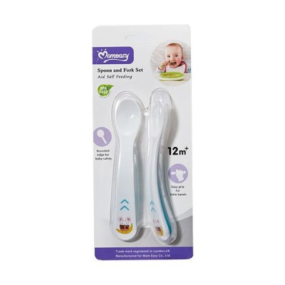 Set de Cuchara y Tenedor Infantil Momeasy