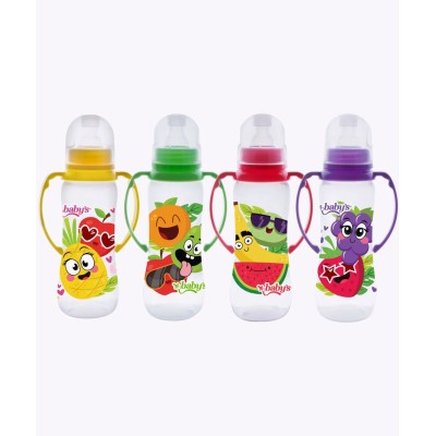 Biberón Babys Estampado con Boquilla para Jugo 6m+