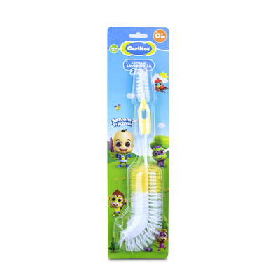 Cepillo Lavabiberones 2en1 Carlitos