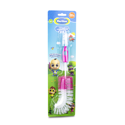Cepillo Lavabiberones 2en1 Carlitos