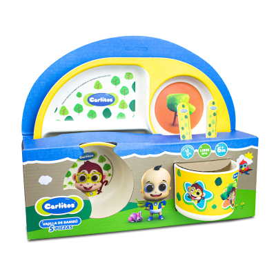 Vajilla de Bambú Carlitos Tito