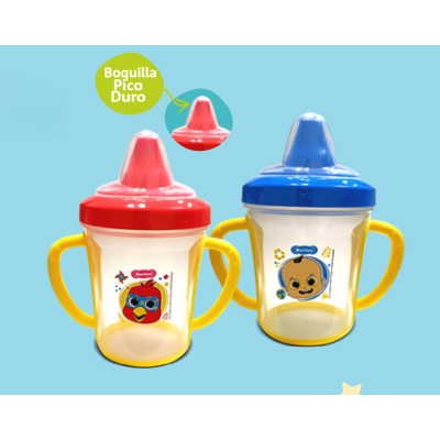 Vaso para Jugo Doble Agarradera Carlitos 6m+