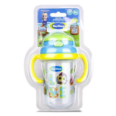 Taza con Sorbete 360° Blister Carlitos