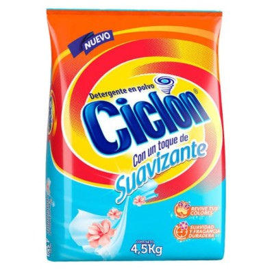 Detergente en Polvo Ciclón Toque Suavizante