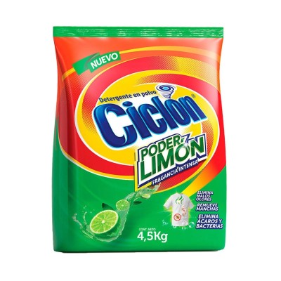 Detergente en Polvo Ciclón Limón