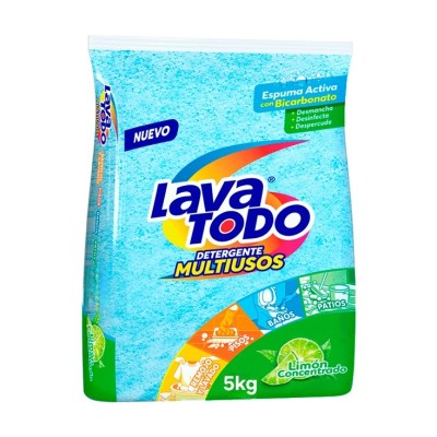 Detergente en Polvo Lavatodo Limón