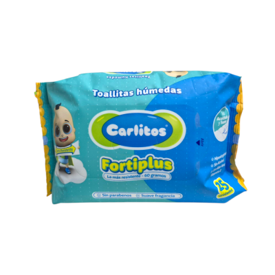 Toalla Húmeda Carlitos Fortiplus x25