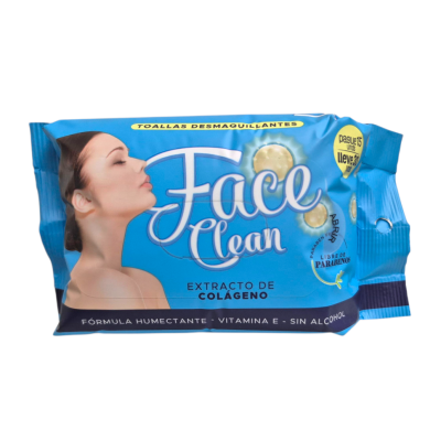 Toalla Desmaquillante Face Clean Colágeno