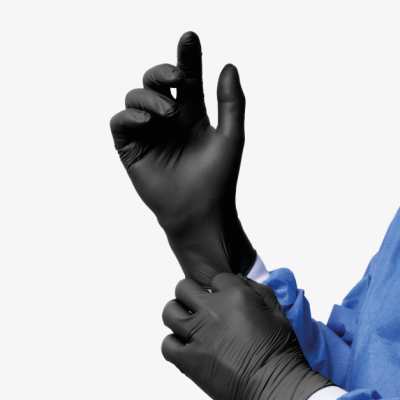 Guantes de Nitrilo Negro Dhisve L