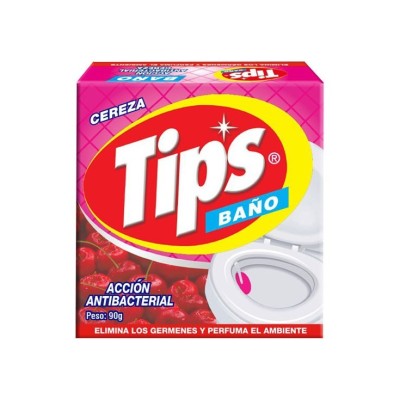 Pastilla Antibacterial de Baño Tips Cereza