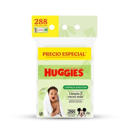 Toalla Húmeda Huggies Limpieza Efectiva x288