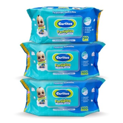 Toalla Húmeda Carlitos Fortiplus x250