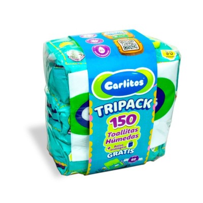 Toalla Húmeda Carlitos Fortiplus x150