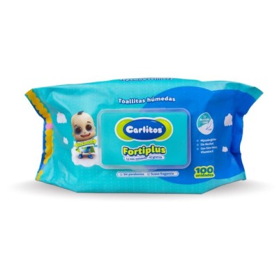 Toalla Húmeda Carlitos Fortiplus x100