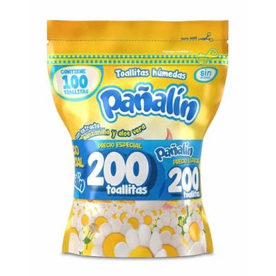 Paño Húmedo Pañalin Manzanilla x200