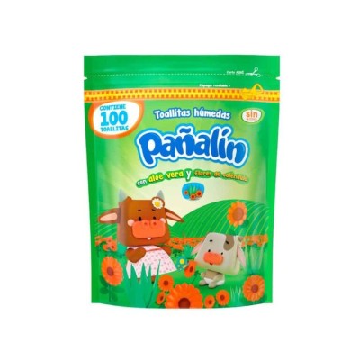Paño Húmedo Pañalin Aloe y Caléndula x100