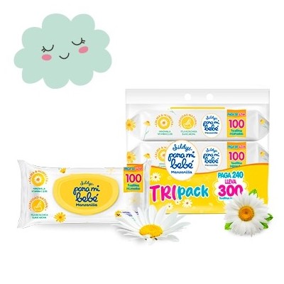 Toalla Húmeda Para Mi Bebé Manzanilla x300