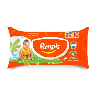 Paño Húmedo Pompis x110