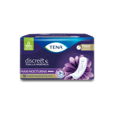 Toalla Higiénica Tena Discreet Maxi Nocturna