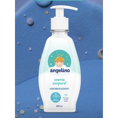 Crema Corporal Angelino Aloe Vera y Algodón