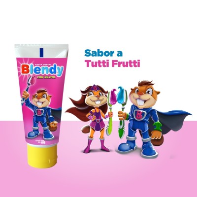 Pasta Dental Blendy TuttiFruti 3+