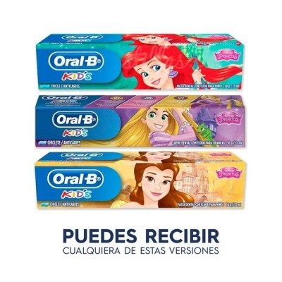 Pasta Dental Oral B Kids Princesas de Disney