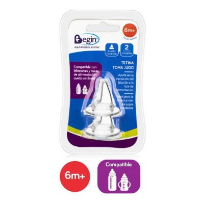 Tetina Begin Toma Jugo (Transición) 6m+