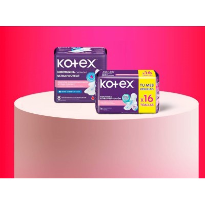 Toalla Femenina Kotex Nocturna UltraProtect