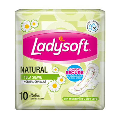 Toalla Femenina Ladysoft Natural Manzanilla