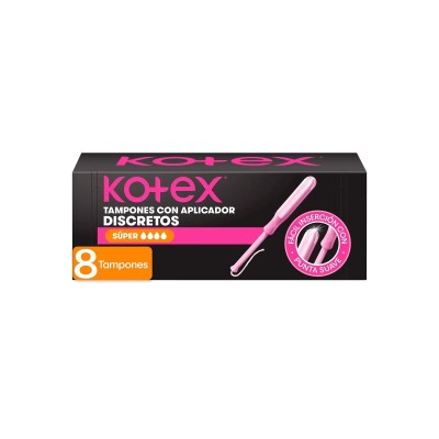 Tampón Kotex Discreto Super con Aplicador