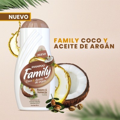 Shampoo Family Coco y Aceite de Argán