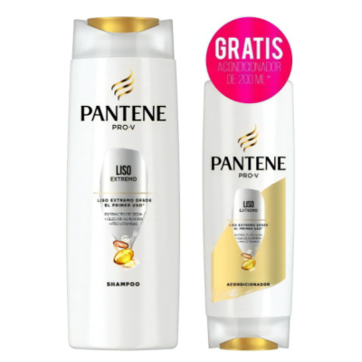 Shampoo + Acondicionador Pantene Liso Extremo