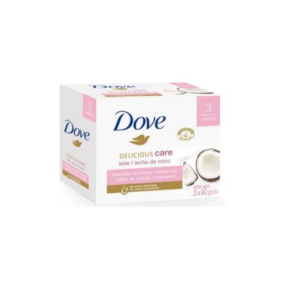 Jabón Dove Leche de Coco x3