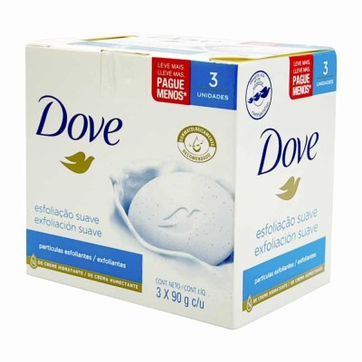 Jabón Dove Exfoliación x3