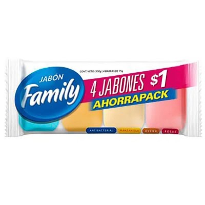 Jabón Family Surtido x4