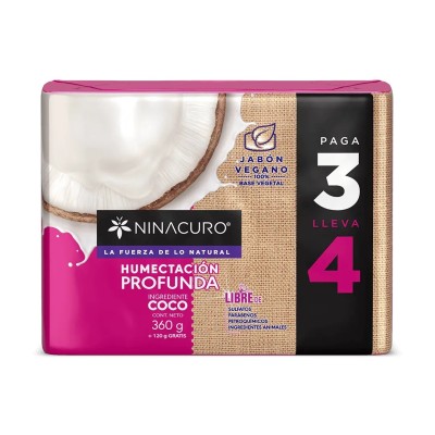 Jabón Ninacuro Leche de Coco x3