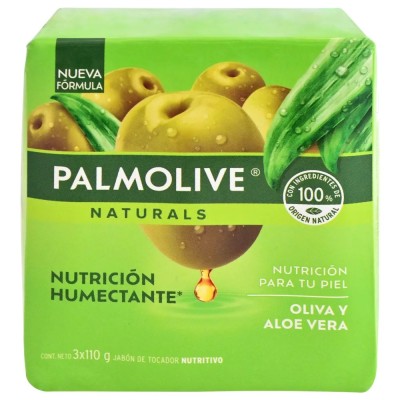 Jabón Palmolive Oliva y Aloe Vera x3