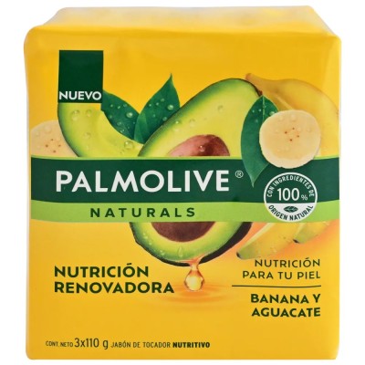 Jabón Palmolive Banana y Aguacate x3