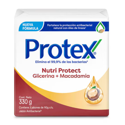 Jabón Protex Nutri Protect x3