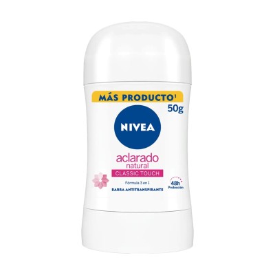 Desodorante Nivea Aclarado Classic Touch Barra